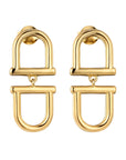 Back to Back Stirrup Earrings
