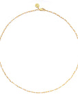 White Enamel Beaded Satellite Chain