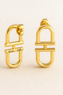 Back to Back Stirrup Earrings