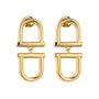 Back to Back Stirrup Earrings