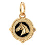 Horse Head Black Enamel