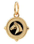 Horse Head Black Enamel