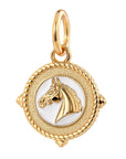 Horse Head White Enamel